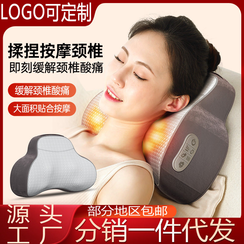 按枕颈椎按器颈部腰部背部全身多功能电动靠垫按仪肩颈图片