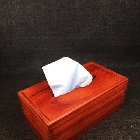 纸巾盒红花梨纸巾盒中式客厅抽纸盒简约家用纸盒木质餐巾纸盒