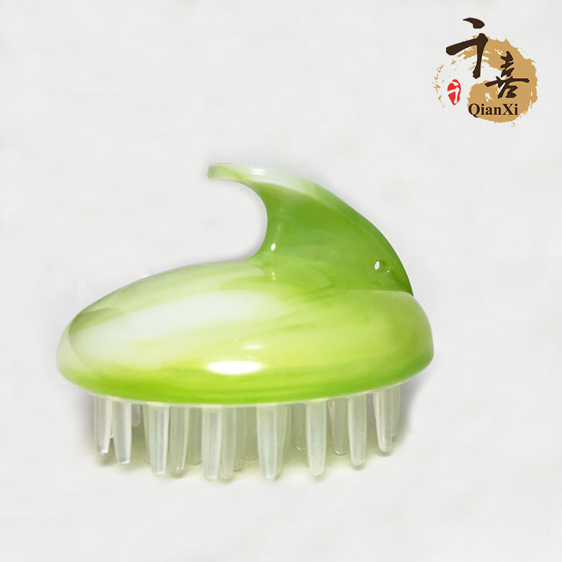 新款双色黄龙玉洗头刷头部按刷头皮清洁保健沐浴按用