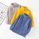 儿童抓绒衣外套春秋休闲男女童摇粒绒上衣中大童秋冬厚款 薄绒卫衣