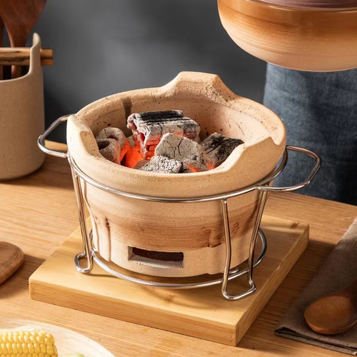 陶土加厚烧烤炉围炉煮茶炉烧烤炉