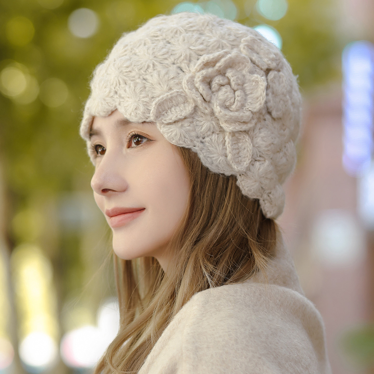 爆款，显脸小大头围百搭防寒冷帽