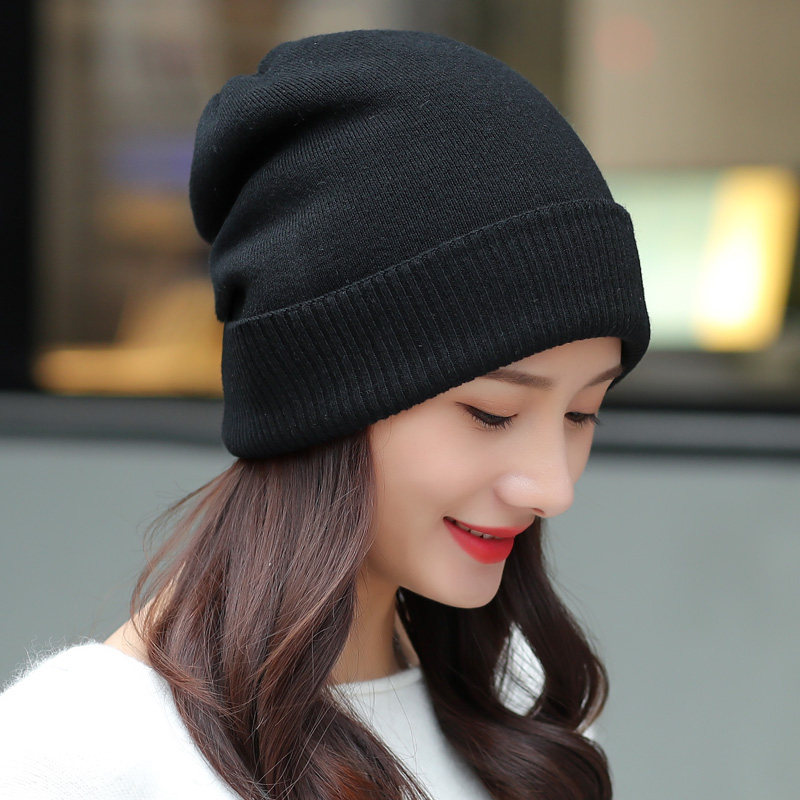 帽子女秋冬季保暖百搭洋气针织帽潮时尚2025毛线帽加厚防寒1214r