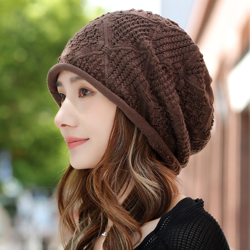 爆款，洋气薄款镂空遮白发帽