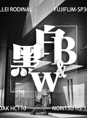 [独到暗房]135&120黑白冲扫负片胶卷雷电露柯达hc110D76底片冲印