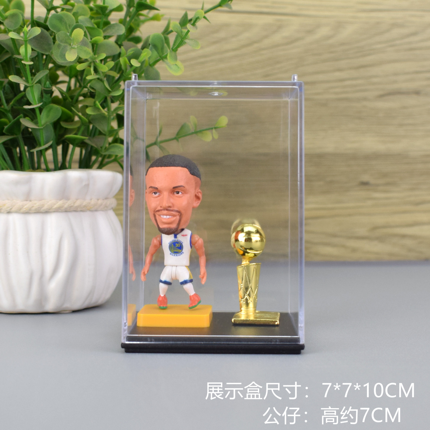 篮球礼品周边公仔展示盒礼物 NBA球星湖人勇士火箭詹姆斯库里欧文