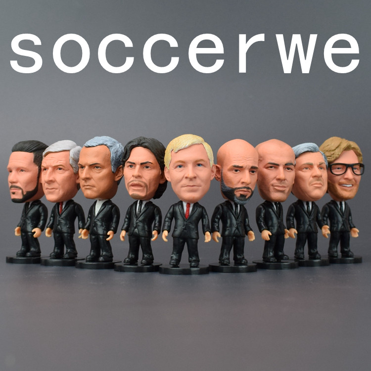 足球公仔摆件手办人偶教练佛格森穆里尼奥瓜迪奥拉克洛普安切洛蒂