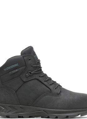 代购Wolverine男士工作靴防水透气吸湿排汗缓震6英寸合金头系带