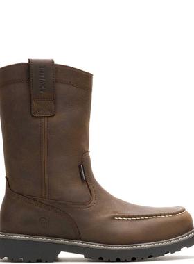 代购Wolverine男士工装靴防水防滑钢头防护减震缓震Moc-Toe