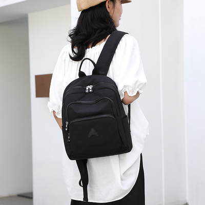 轻便牛津布双肩包女包2024新款超大容量旅行背包百搭通勤电脑包潮