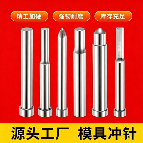 专业模具冲针SKH51不锈钢加硬T型冲头A冲镶件销钉SKD11来图定制