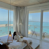 双人下午茶 2晚 广东惠州惠东MIRROR境旨民宿1 海景早餐 海边