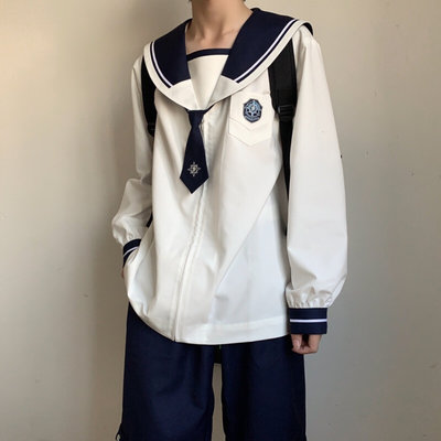 神明少女川崎中男生水手服制服JKDK学生装cos松池夏小服水手待命