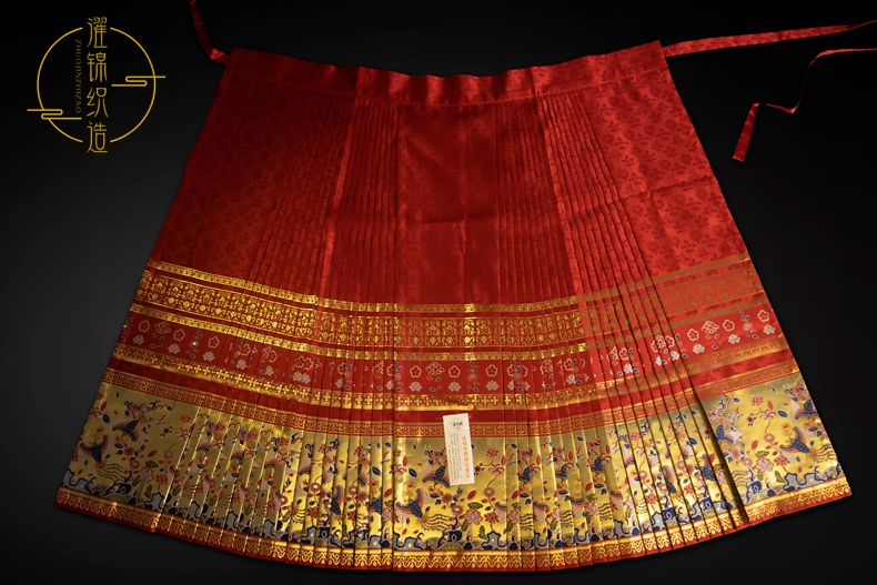 马面裙织金明制妆花汉服满地金