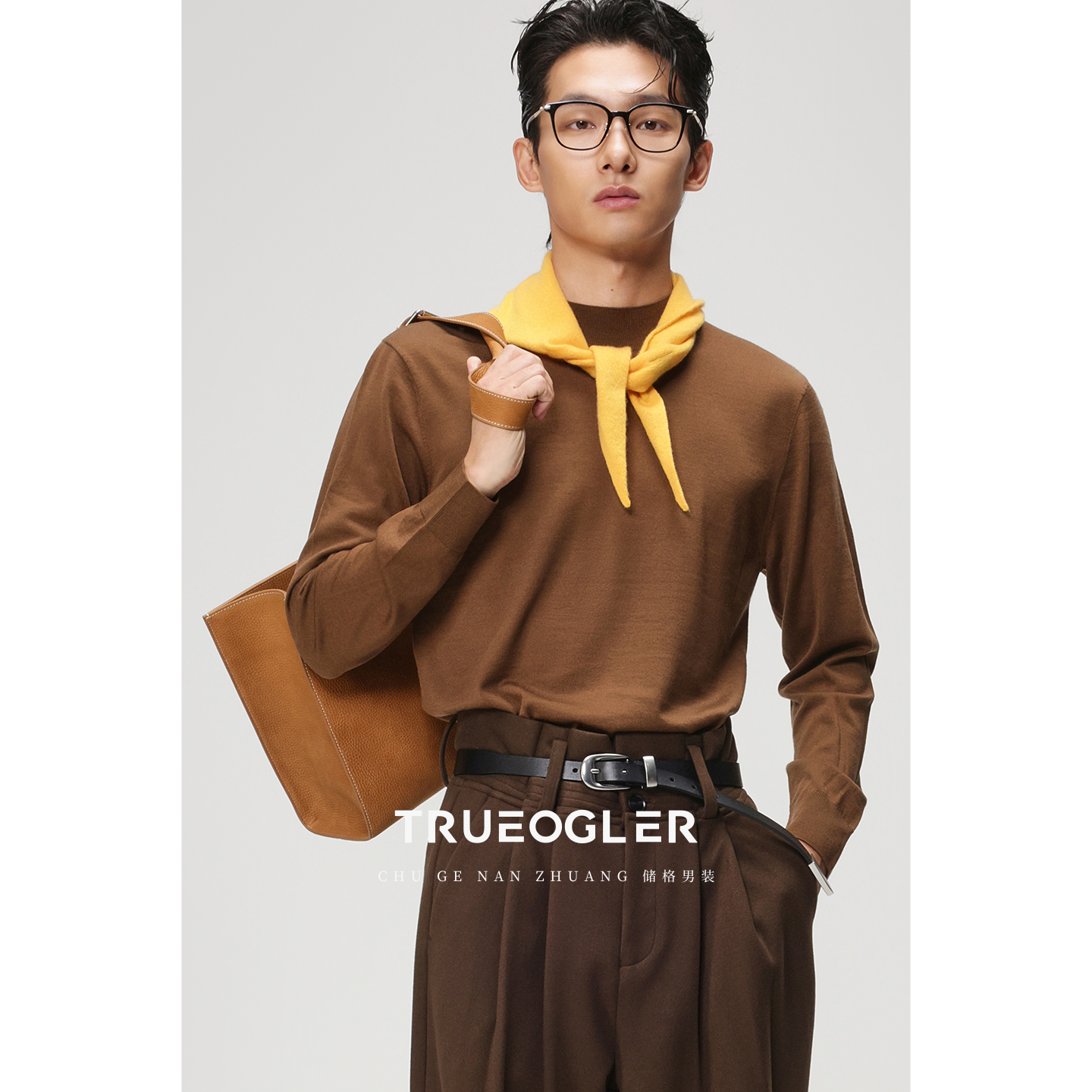 可机洗100%丝光羊毛针织衫半高领