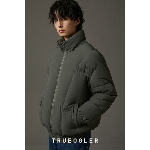 立领面包服日系休闲加厚羽绒服