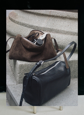 SLO“吐司包”100头层牛皮革高级女真皮包复古单肩斜挎腋下通勤包