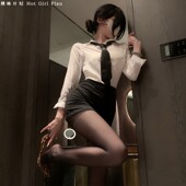 情趣秘书cos职业装 性感制服御姐ol女qqny睡衣衬衣包臀裙辣妹套装