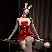 辣妹计划：圣诞战袍 红性感兔女郎制服包臀裙纯欲氛围感约会套装