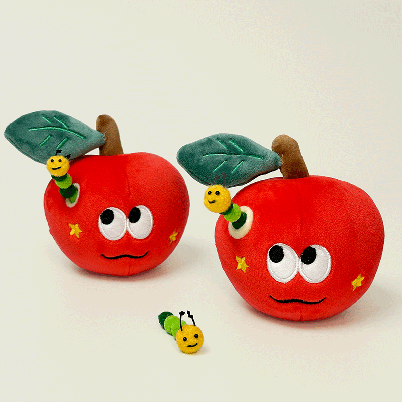 原创可爱惊喜红苹果挂件毛绒玩具公仔摆件玩偶女生生日礼物