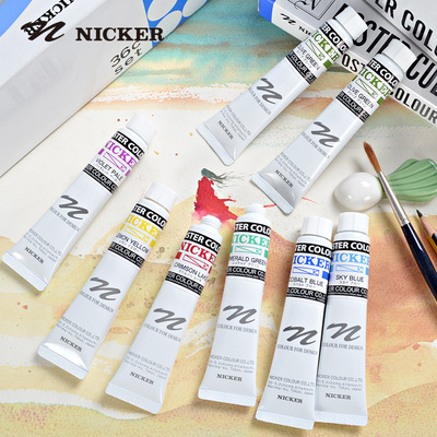 nicker20ml36色套装不透明水彩