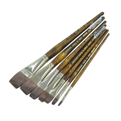 neef澳洲桃花心木平头刷水彩画笔