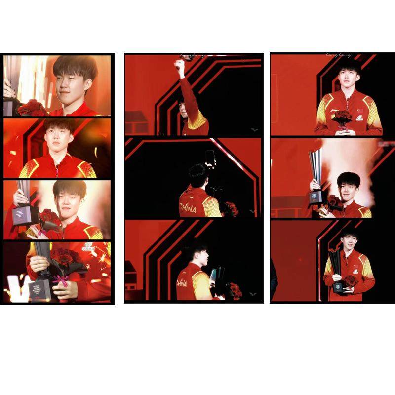 新款王楚钦5114WTT图片书签自印精美四宫格书签乒乓球系列卡片,节庆用品/礼品,贺卡/卡片,淘宝优惠券,粉丝福利购,淘宝优惠卷