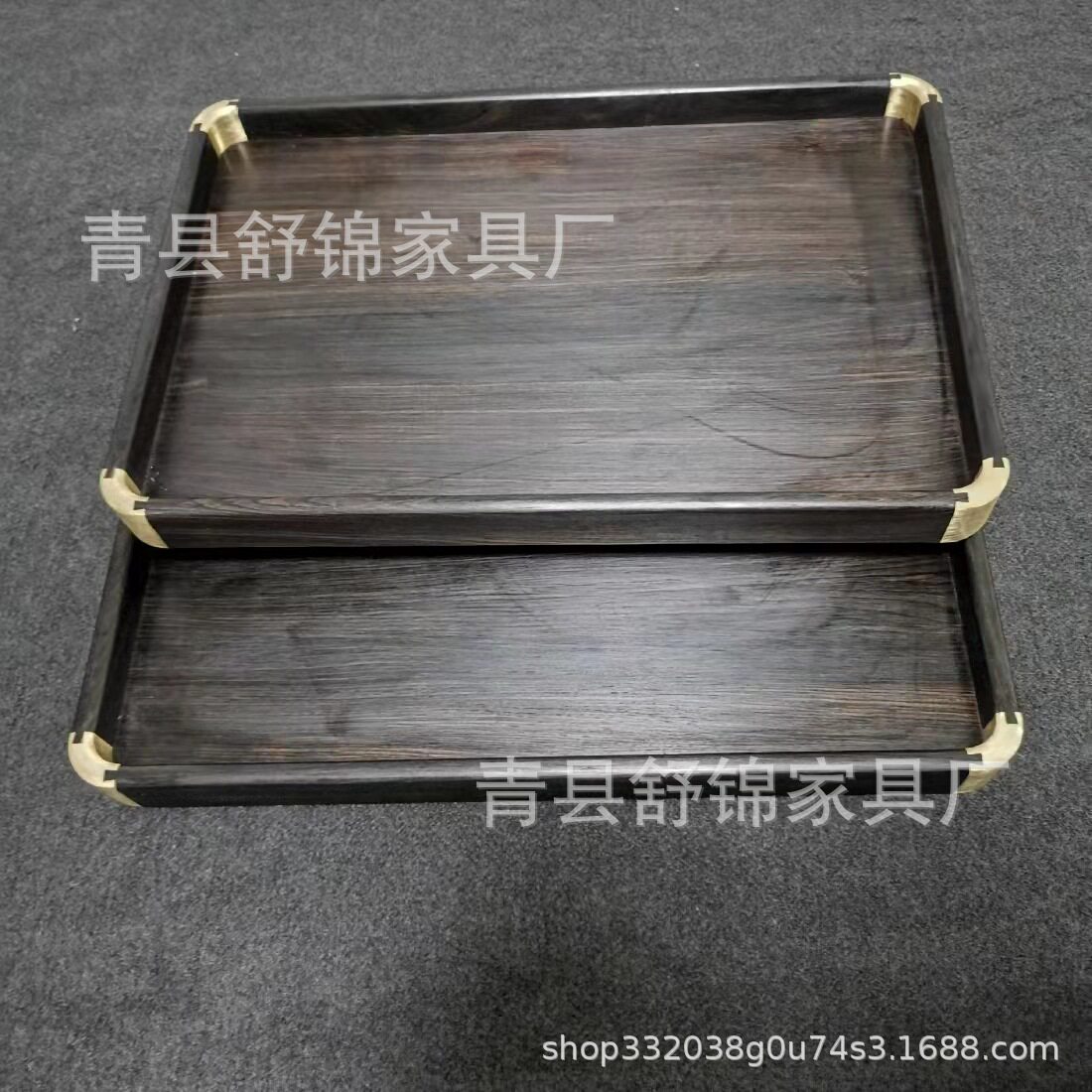 紫光檀红木实木原木茶盘文盘香盘木托盘印章收纳整理盘都承盘
