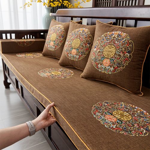 定制红木沙发垫春秋椅实木家具凉椅坐垫客厅加厚防滑冬新中式座垫