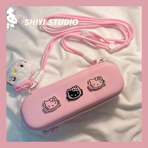 日系可爱粉色kitty适用大疆云台收纳盒pocket3保护套相机防摔背包