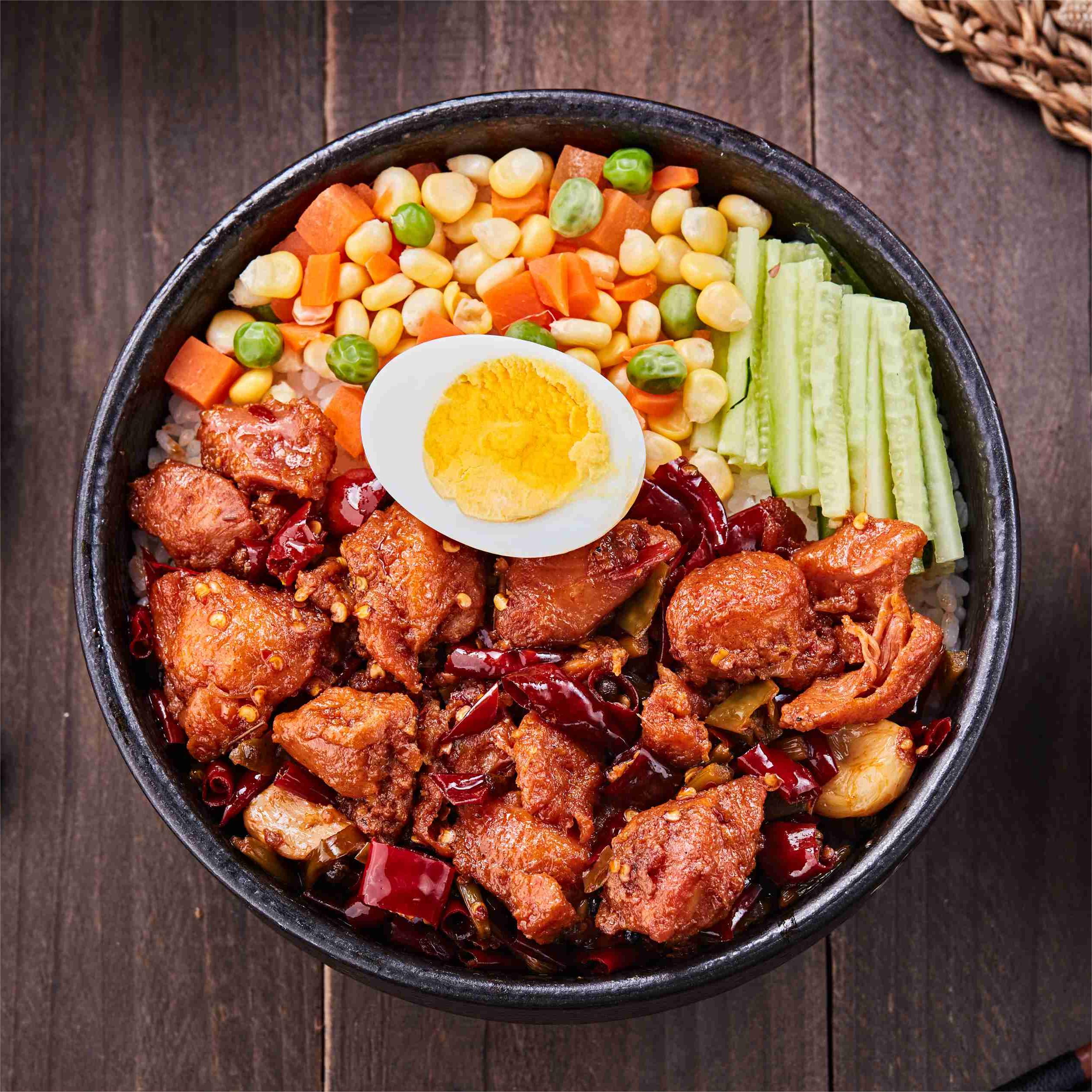 菜字头新品梁山辣子鸡170g*10袋料理包盖浇饭快餐简餐外卖半成品