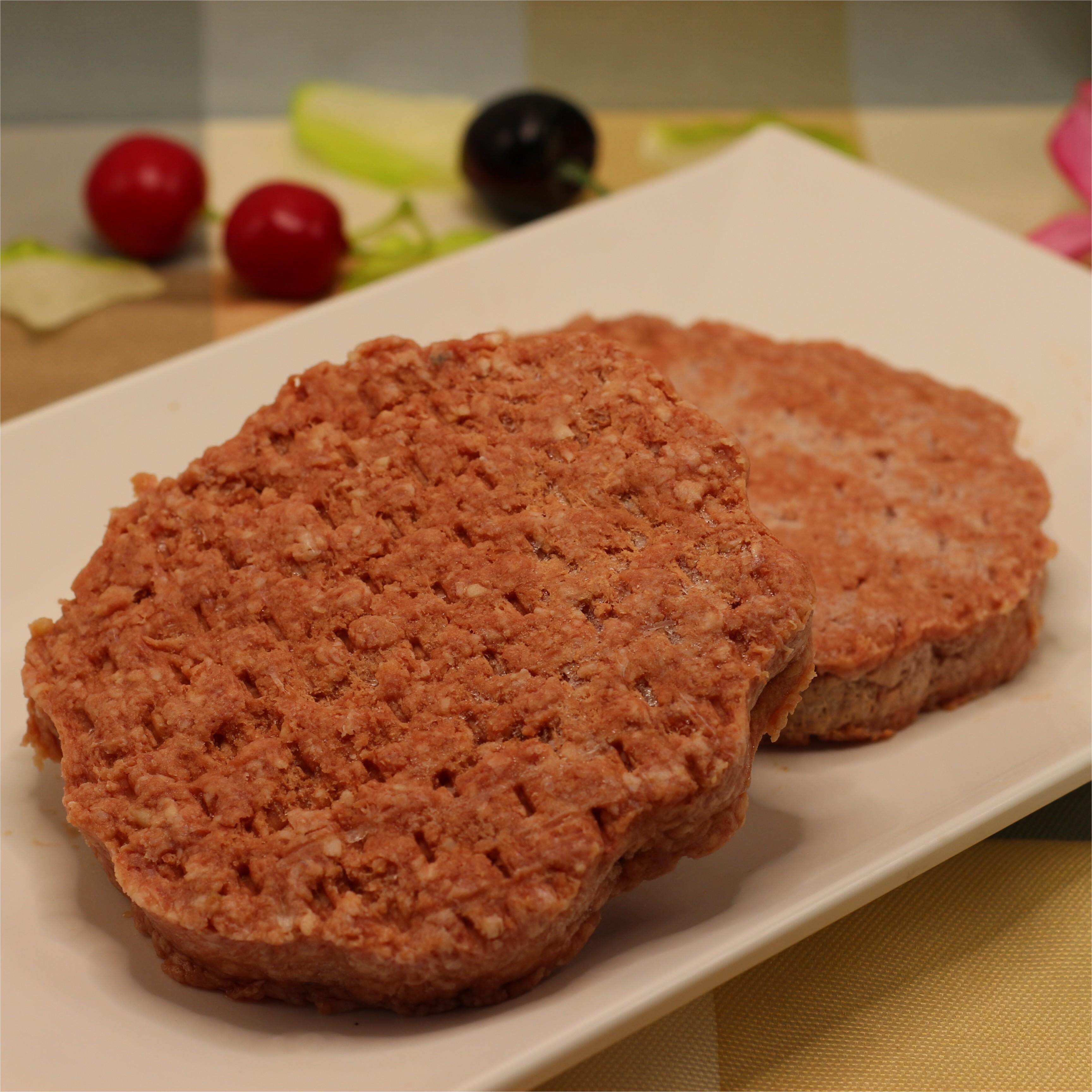 安格斯牛肉饼汉堡肉饼130g谷饲牛肉速冻油炸家用便捷儿童营养早餐
