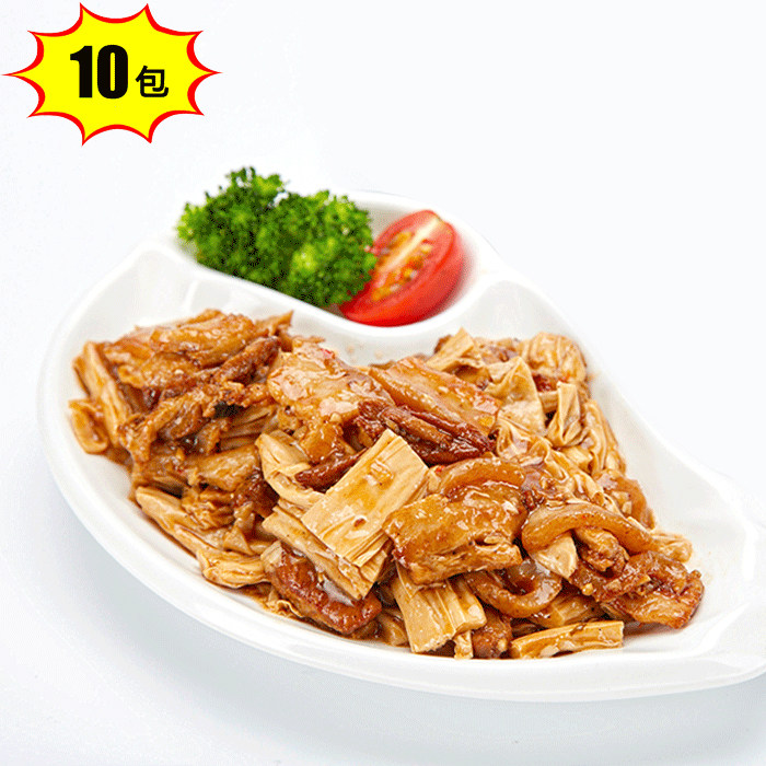 菜字头200g*10袋腐竹烧肉饭料理包 快餐饭速食菜肴外卖半成品