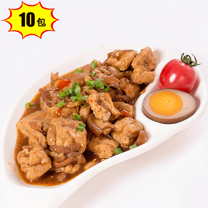 菜字头220g*10包油豆腐烧肉料理包速食成品快餐中式餐饮店预制菜