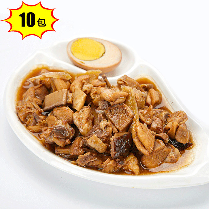 菜字头200g*10包香菇焖鸡盖浇饭料理包速食快餐饭外卖预制菜料包