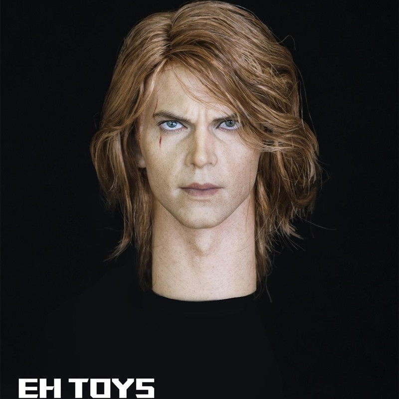EHTOYS1/6兵人RS001 星球大战天行者安纳金定制版植发头雕现货