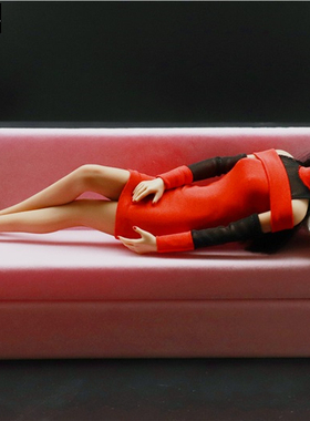 1/6 女兵人衣服 女装 红色连衣裙 适合JIAOUDOLL女包胶素体现货