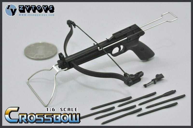 ZYTOYS 1/6 兵人配件模型 ZY8041 弩枪 12寸人偶手持摆件不可发射