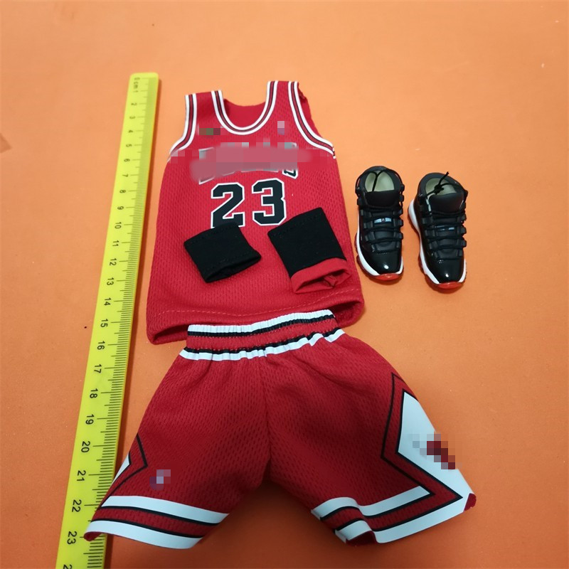 1/6 兵人 公牛队 23号 乔丹球衣 篮球服 红/白 两色可选 现货