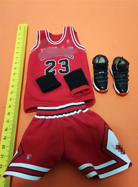 1/6 兵人 公牛队 23号 乔丹球衣 篮球服 红/白 两色可选 现货