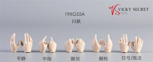 VSTOYS 1/6女兵人 19XG55 半指手套手型 适合ph岚包胶女素体 现货