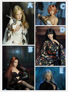 现货 SUPER DUCK 1/6 女兵人 SDH021 精灵女头雕 适合包胶女素体