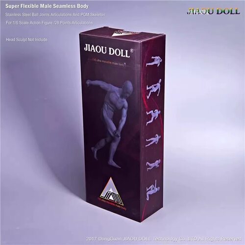 JIAOUDOLL 1/6兵人岚 新款男包胶 强壮体型肌肉素体绘画模型 现货