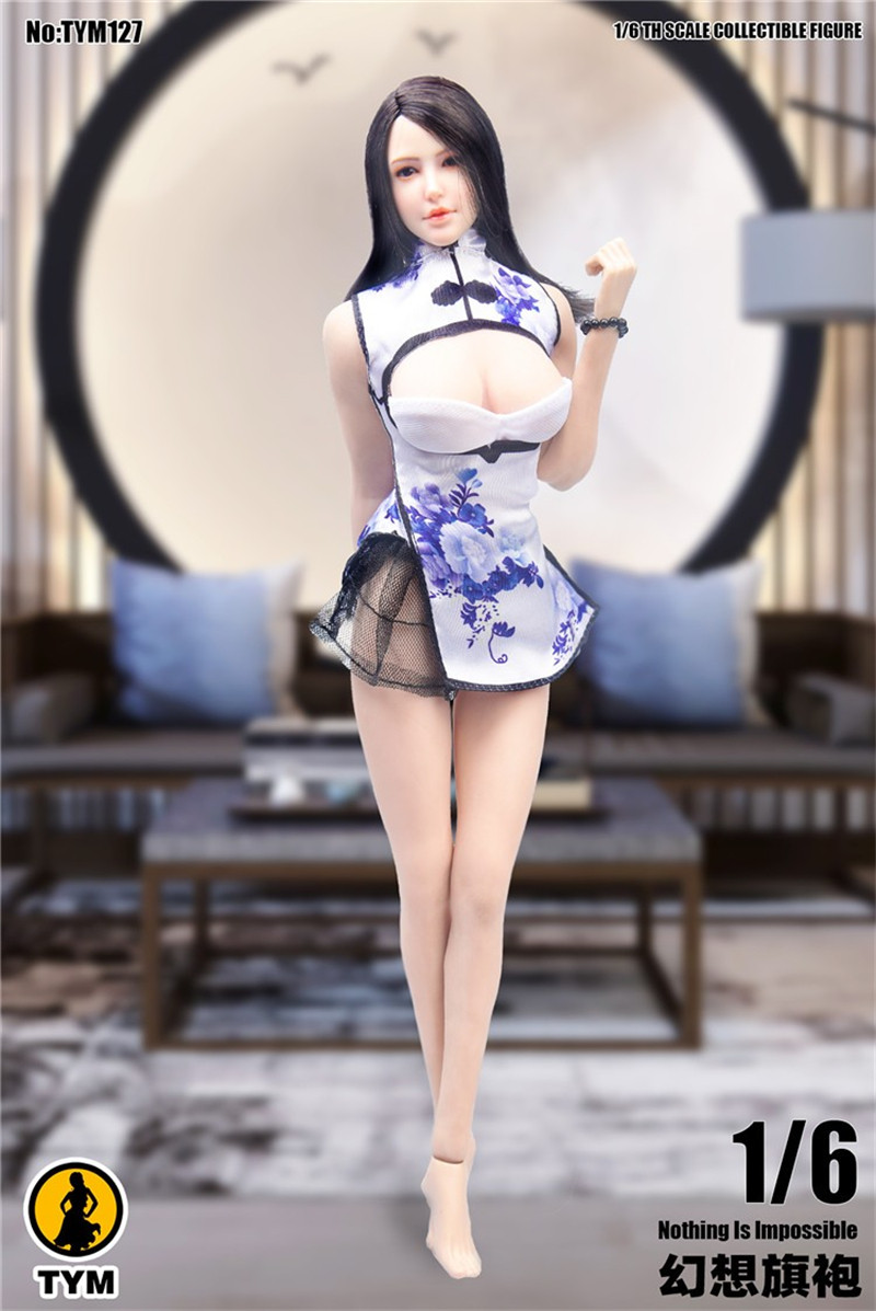TYM127 1/6 金瓶梅之瓶儿 旗袍 cosplay 兵人模型 性感服饰 现货