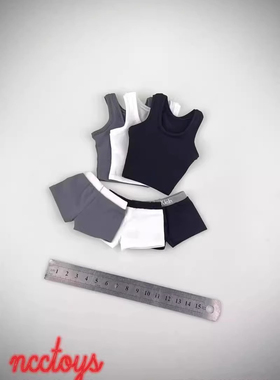 现货 1/6 兵人衣服模型 背心短裤 CCN6010 强壮包胶肌肉素体可穿