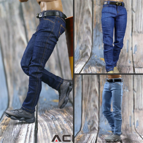 ACNTOYS 1/6 兵人服饰 ACN001 潮流男士修身牛仔裤模型 现货