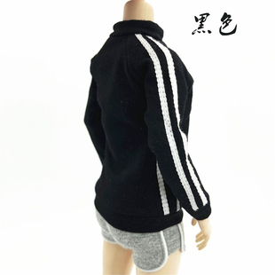 1/6女兵人模型配件 学生运动校服 瑜伽服 外套 可配12寸PH 岚素体