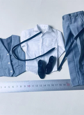 1/6潮流男兵人 服饰模型 灰色马甲套装 12寸可动人偶衣服 现货