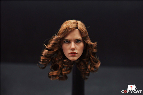 黑寡妇斯嘉丽头雕兵人现货c