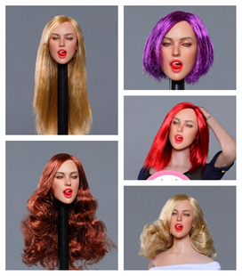 GACTOYS 1/6女兵人头雕GC021 欧美第二弹表情女头雕模型现货